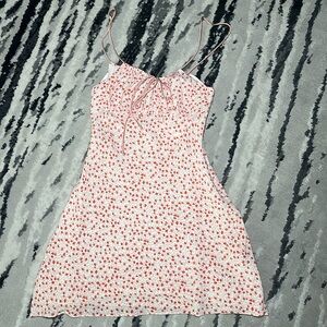 Pink summer mini dress